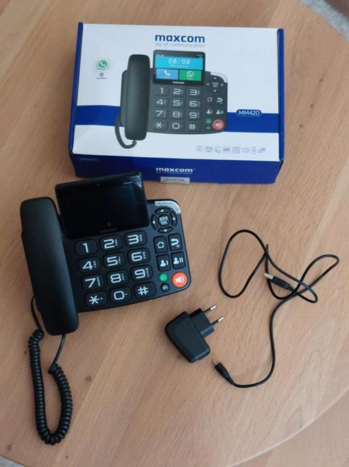 Maxcom MM42D - Vaste telefoon die werkt met simkaart, Telecommunicatie, Vaste telefoons | Niet Draadloos, Zo goed als nieuw, Ophalen of Verzenden