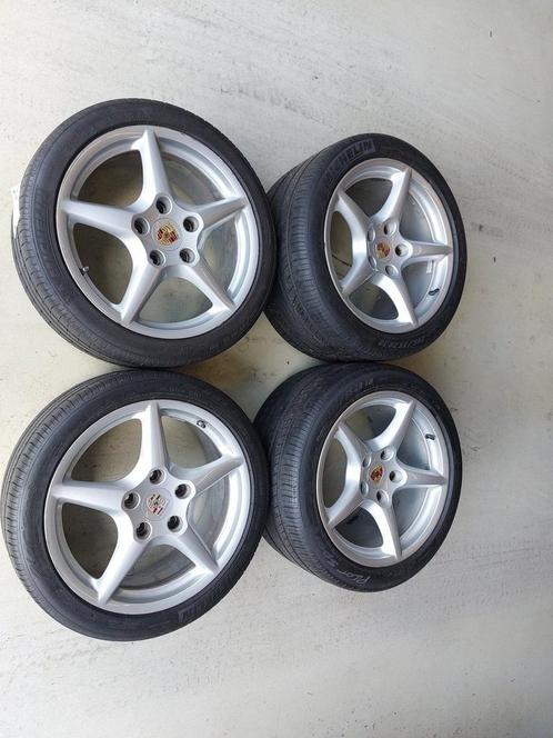 Porsche 997 Carrera 4 en 4S velgen, Auto-onderdelen, Banden en Velgen, Banden en Velgen, Zomerbanden, 18 inch, Personenwagen, Gebruikt