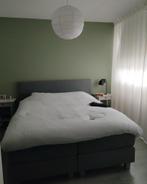 Boksspring 160cm met nieuwe matras, Huis en Inrichting, Slaapkamer | Boxsprings, Ophalen, Tweepersoons, Zo goed als nieuw, Grijs