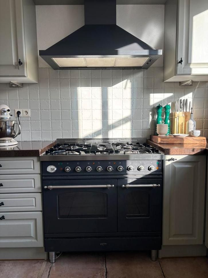 Boretti fornuis, Witgoed en Apparatuur, Fornuizen, Gebruikt, Vrijstaand, Gas, 5 kookzones of meer, 85 tot 90 cm, 60 cm of meer