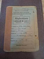 Oost duitse FDGB lidmaatschap1945 van voor de oprichting DDR, Ophalen of Verzenden, Landmacht, Duitsland