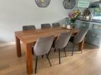 Notenhouten eettafel van Loods 5, Huis en Inrichting, Tafels | Eettafels, Ophalen, Gebruikt, 200 cm of meer, 50 tot 100 cm