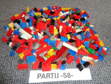 Partij 58=500x Lego dakpannen beschikbaar voor biedingen