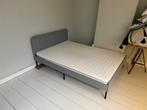 IKEA Slattum bed 140 x 200 cm, Overige materialen, Grijs, Gebruikt, 140 cm