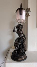 Tafellamp Pegoraro Mario Art Nouveau, Art Nouveau, Gebruikt, Ophalen of Verzenden, Glas