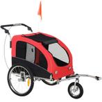 2 in 1 hondenaanhanger fietskar jogger vlag regenhoes, Ophalen, Nieuw, Kinderkar
