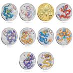 Set Perth Mint Dragon 2024 Lunar!, Ophalen of Verzenden, Setje, Zilver
