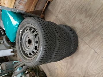 Zgan winterbanden 195/55r15 + velgen 5x115 naaf 67 boutgat15 beschikbaar voor biedingen