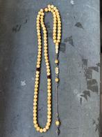 Kaya Damla Kehribar 99luk Tesbih, Ophalen of Verzenden, Zo goed als nieuw, Beige, Steen of Mineraal