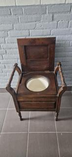 Antiek Engelse houten po stoel, Ophalen