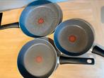 Pannenset Tefal, Huis en Inrichting, Keuken | Potten en Pannen, Ophalen, Zo goed als nieuw, Rvs, Pannenset
