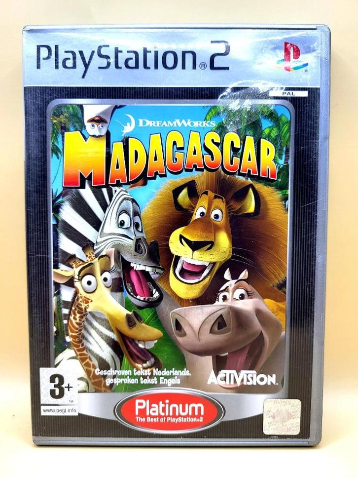 Madagascar (Platinum) - PS2, Spelcomputers en Games, Games | Sony PlayStation 2, Zo goed als nieuw, Avontuur en Actie, 1 speler