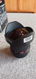 Samyang 8mm f/3.5 Fisheye Canon CSll, Zo goed als nieuw, Groothoek Fisheye-lens, Zoom, Ophalen