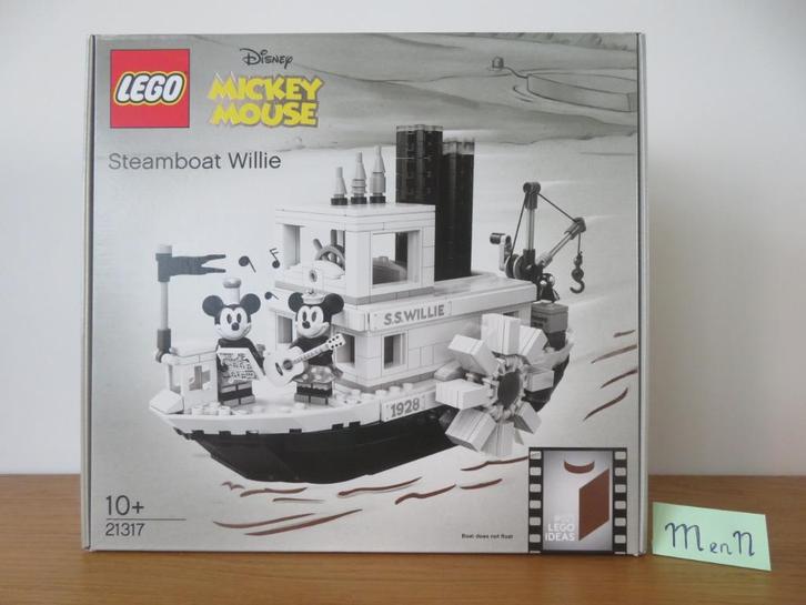 LEGO 21317 Disney Steamboat Willie Mickey Mouse Minnie Mouse, Kinderen en Baby's, Speelgoed | Duplo en Lego, Nieuw, Lego, Complete set