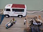 Schleich dierenarts bus (Bruin katje niet inbegrepen), Ophalen of Verzenden, Zo goed als nieuw
