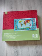 HEMA Wereldpuzzel met Vlaggen, Ophalen of Verzenden, Meer dan 50 stukjes