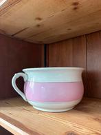 Vintage wit en roze pot, Antiek en Kunst, Ophalen