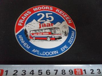 sticker frans moors reizen 25 jr arnhem apeldoorn epe zeddam beschikbaar voor biedingen