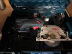Bosch cirkelzaag 10,8 volt, Doe-het-zelf en Verbouw, Gereedschap | Zaagmachines, Ophalen, Cirkelzaag, Zo goed als nieuw, 30 tot 70 mm