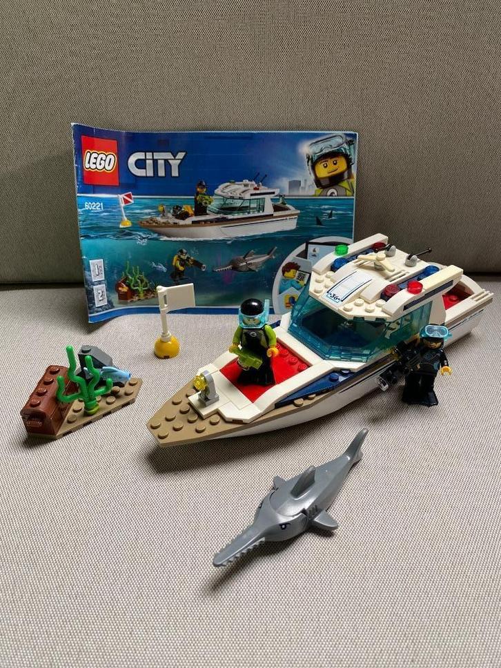 LEGO City 60221 - Duikjacht, Kinderen en Baby's, Speelgoed | Duplo en Lego, Zo goed als nieuw, Lego, Complete set, Ophalen of Verzenden