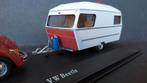 Volkswagen VW Kever met Polar Caravan 1:43 Cararama Pol, Ophalen of Verzenden, Zo goed als nieuw, Auto, Overige merken