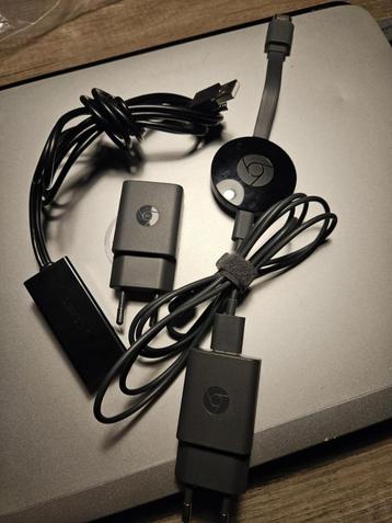 Zgan Google chromecast plus Ethernet adapter zeer nette staa beschikbaar voor biedingen