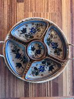 Vintage Mexicaanse Tonala schaaltjes in mand, Antiek en Kunst, Ophalen of Verzenden