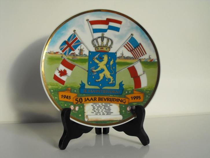 Wandbord 50 jaar bevrijding, Antiek en Kunst, Antiek | Wandborden en Tegels, Ophalen