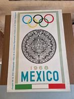 Vintage poster Olympische Spelen 1968 Mexico, Ophalen of Verzenden, Sport, A1 t/m A3, Rechthoekig Staand