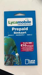 Partij lycamobile kaarten, Telecommunicatie, Prepaidkaarten en Simkaarten, Ophalen of Verzenden, Zo goed als nieuw, Overige providers