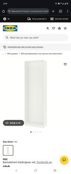 Gezocht: 2x Smalle IKEA Pax Kast 75cm, Overige materialen, Gebruikt, 200 cm of meer, Met hangruimte