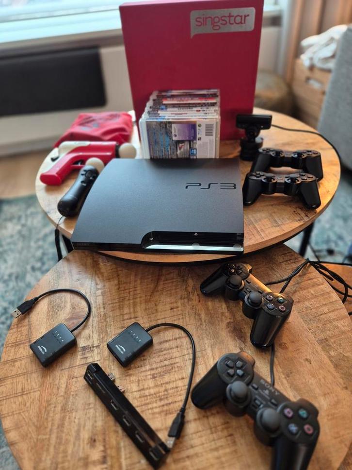 Playstation 3 Complete Set met Veel Extra's en Games!, Spelcomputers en Games, Spelcomputers | Sony PlayStation 3, Zo goed als nieuw