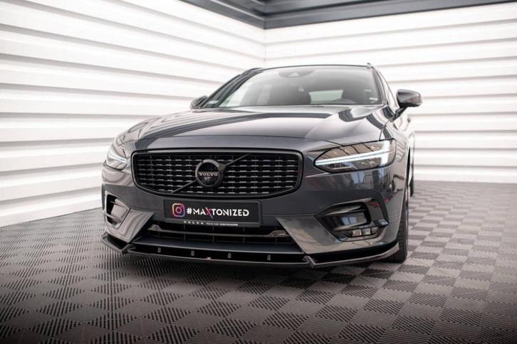 Voorlip sideskirt spoiler diffuser Volvo V90 R-design 16-20, Auto diversen, Tuning en Styling, Ophalen of Verzenden