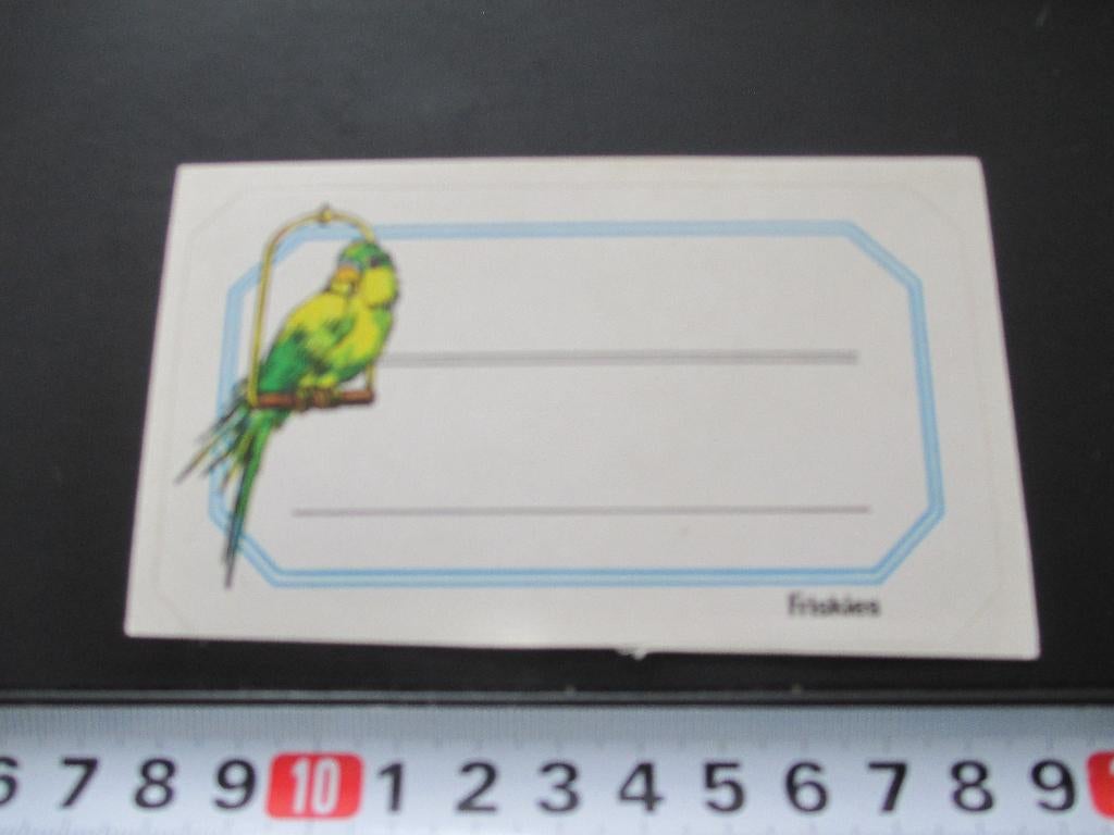 sticker FRISKIES  VOGEL  BR084 *, Ophalen, Zo goed als nieuw