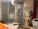 IKEA PAX (ALLEEN)schuifdeur 4 stuk melkglas spiegel 240 x 75, Huis en Inrichting, Ophalen, Zo goed als nieuw, 50 tot 100 cm, 200 cm of meer