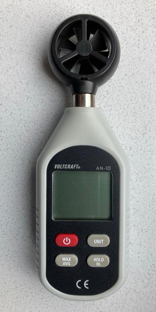 Voltcraft AN-10 Windmeter. Nieuwstaat., Audio, Tv en Foto, Weerstations en Barometers, Zo goed als nieuw, Ophalen of Verzenden