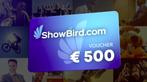 SHOWBIRD Cadeaubon t.w.v € 500 (Geldig tot 30-06-2026), Tickets en Kaartjes, Kortingen en Cadeaubonnen, Drie personen of meer