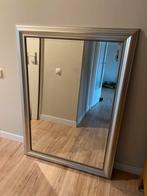 Mooie Rechthoekige Spiegel met Zilveren Lijst, Ophalen, 100 tot 150 cm, Zo goed als nieuw, 75 tot 100 cm