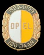Opel 1899-1999 -100 jaar- broche- goudkleurig, Verzamelen, Speldjes, Pins en Buttons, Ophalen of Verzenden, Nieuw, Transport, Speldje of Pin