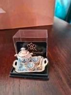Reutter miniaturen soep servies bleu Onion gold, Verzamelen, Ophalen of Verzenden, Nieuw, Poppenhuis