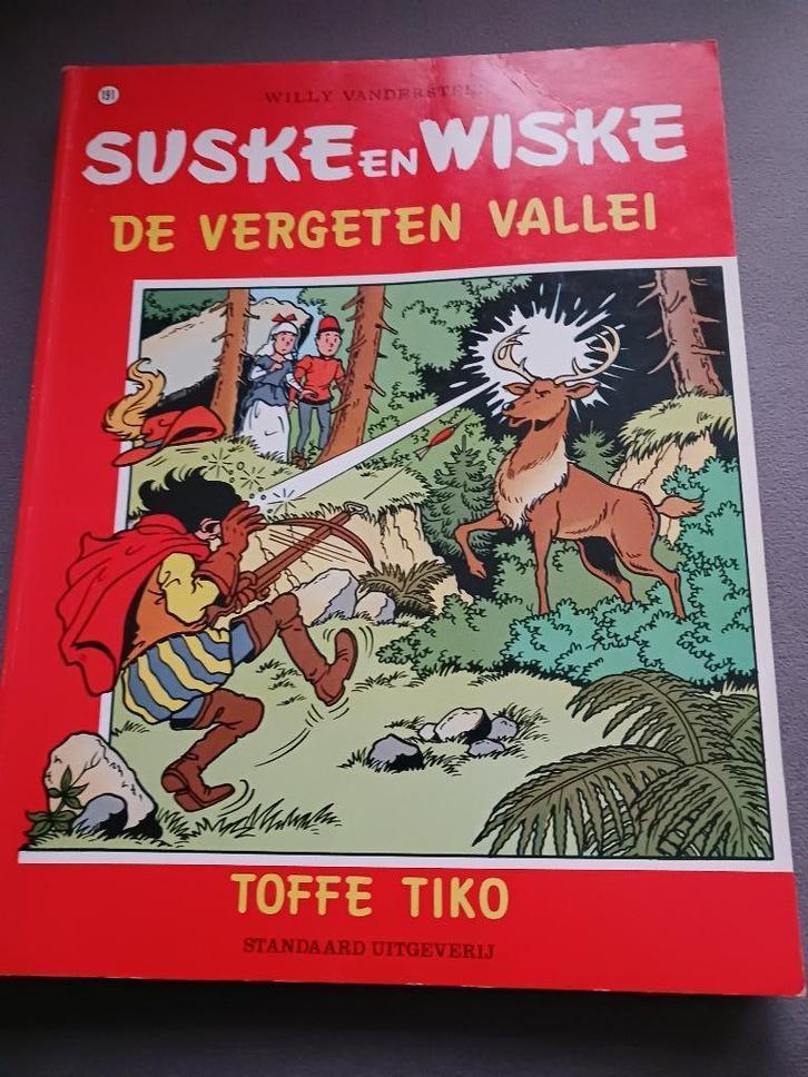 Suske en wiske  "De vergeten vallei" en "Toffe Tiko", Boeken, Stripboeken, Gelezen, Eén stripboek, Ophalen of Verzenden