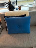 Blauw HAY kussen - Direct Verkoop!, Ophalen of Verzenden, Gebruikt, Blauw, Rechthoekig