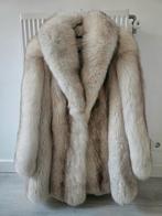 Dikke bontjas maat M/L, Kleding | Dames, Jassen | Winter, Verzenden, Gedragen, Maat 38/40 (M), Wit