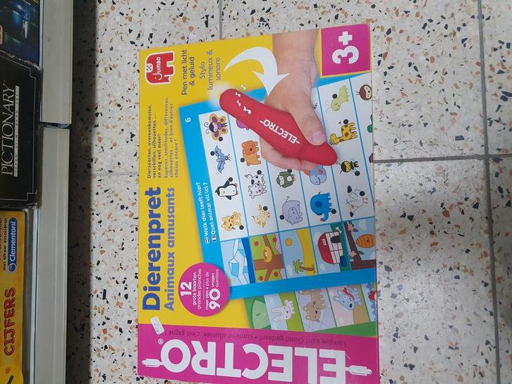 Electro Dierenpret - Jumbo Educatief Spel, Hobby en Vrije tijd, Gezelschapsspellen | Bordspellen, Zo goed als nieuw, Een of twee spelers