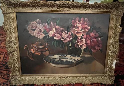 Schitterend schilderij met barok lijst, Antiek en Kunst, Kunst | Schilderijen | Klassiek, Ophalen of Verzenden