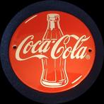 Coca-Cola  Mooi rond emaillen bordje  Zwaar geëmailleerd, Verzamelen, Merken en Reclamevoorwerpen, Reclamebord, Ophalen of Verzenden