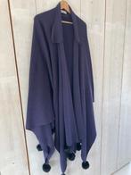 Vintage | wollen omslagdoek - paars - universele maat, Ophalen of Verzenden, Zo goed als nieuw