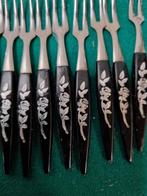 cocktailprikkers 12x retro met roos zwart, Huis en Inrichting, Ophalen of Verzenden, 'T Olde Gre-j, Info@toldegrej.nl, Endepoelstraat 20f Didam