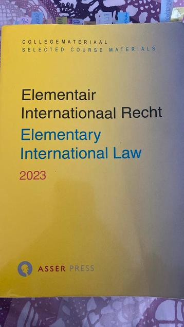 Elementair internationaal recht- 2023 beschikbaar voor biedingen