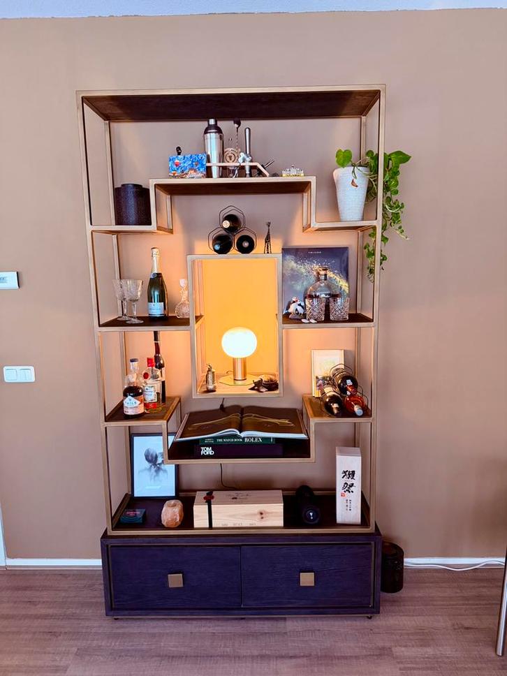 Richmond hunter design kast, Huis en Inrichting, Kasten | Boekenkasten, Zo goed als nieuw, 100 tot 150 cm, 200 cm of meer, 25 tot 50 cm
